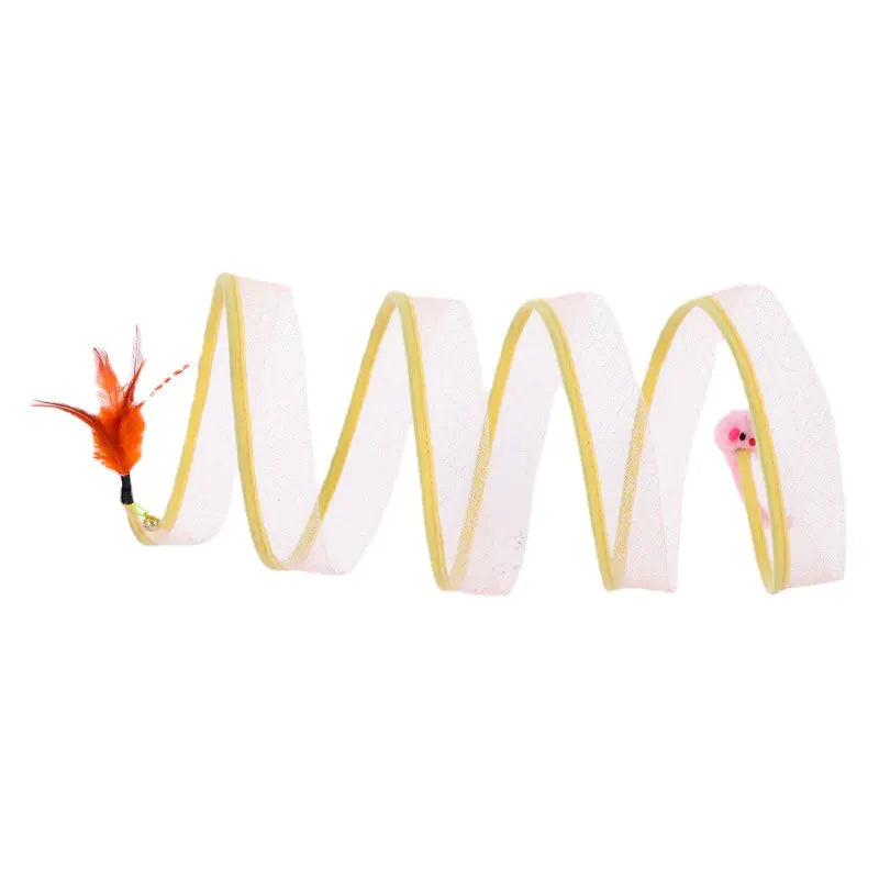 S Shaped Foldable Cat Tunnel Toy for Pets