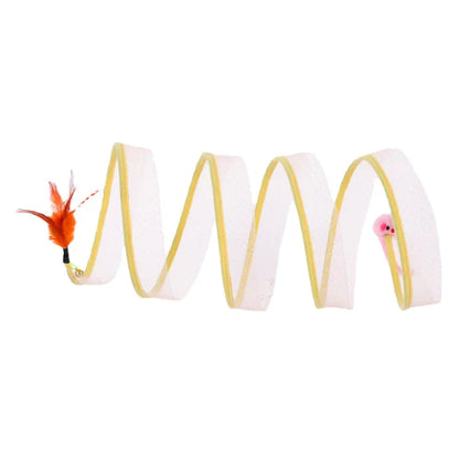 S Shaped Foldable Cat Tunnel Toy for Pets