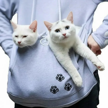 Stylish Hoodie with a Pouch (Cat and Dog)