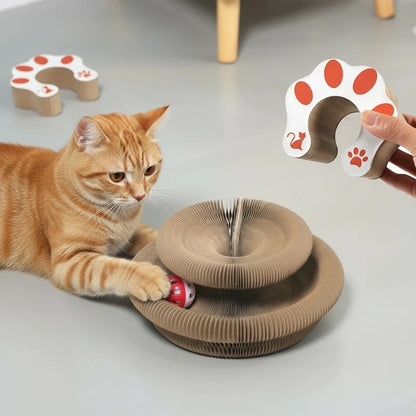 Magnetic Foldable Cat Scratch Toy