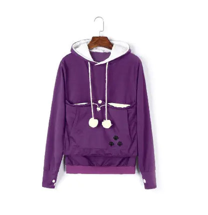 Stylish Hoodie with a Pouch (Cat and Dog)