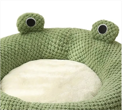 Cartoon Frog Shaped Pet Bed