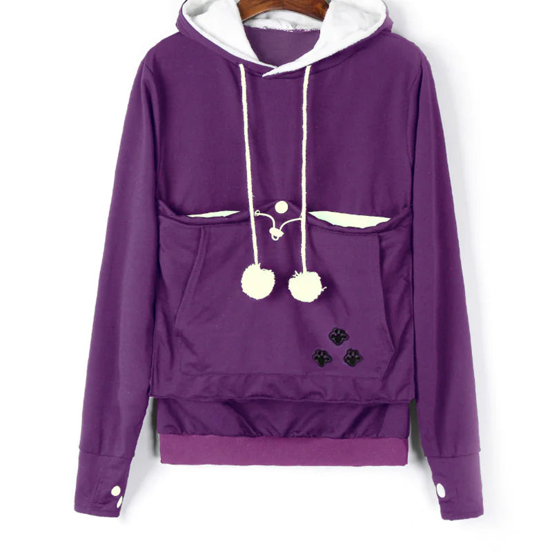 Stylish Hoodie with a Pouch (Cat and Dog)