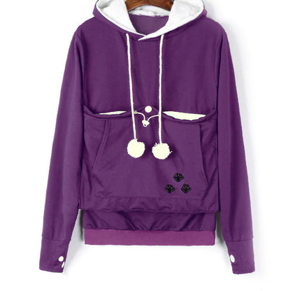 Stylish Hoodie with a Pouch (Cat and Dog)