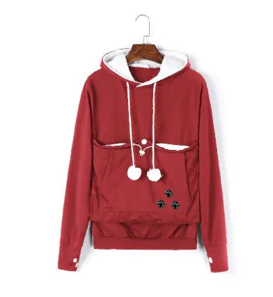 Stylish Hoodie with a Pouch (Cat and Dog)
