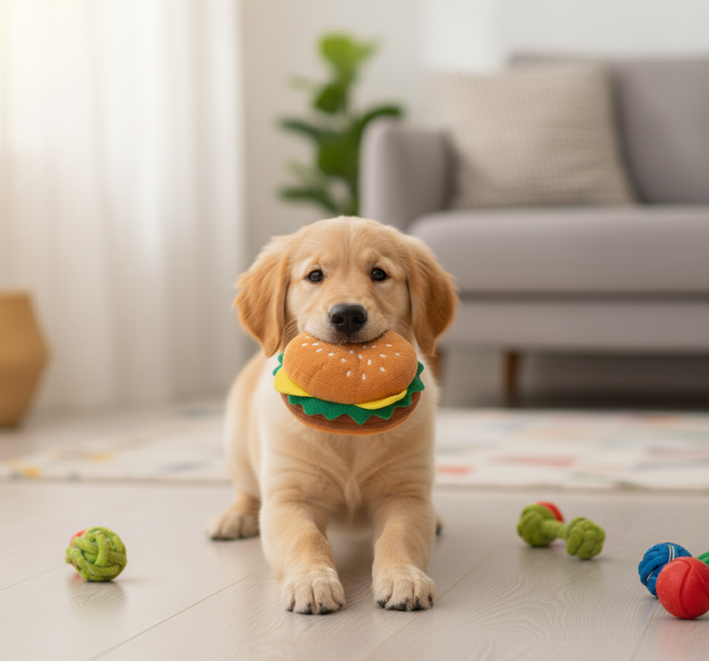 Durable Plush Toy with Sound for Dogs