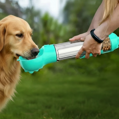 3 in 1 Portable Dog Water Bottle and Food Dispenser