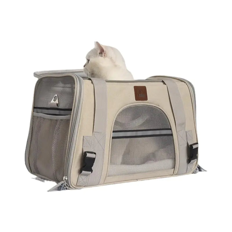 Elegant Pet Carrier Bag (Breathable Design)