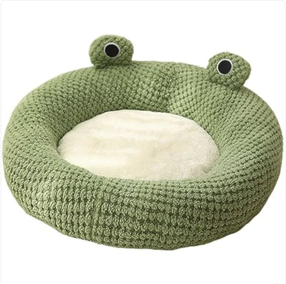 Cartoon Frog Shaped Pet Bed