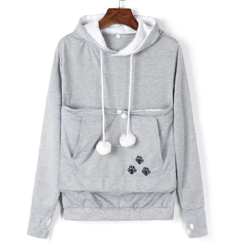 Stylish Hoodie with a Pouch (Cat and Dog)