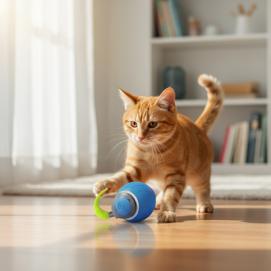 Speedy Interactive Cat Toy For Indoor Cats (USB Rechargeable)