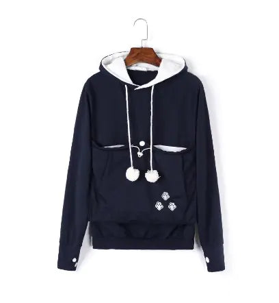 Stylish Hoodie with a Pouch (Cat and Dog)