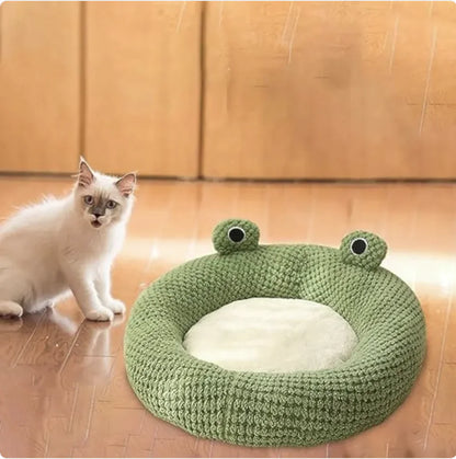 Cartoon Frog Shaped Pet Bed