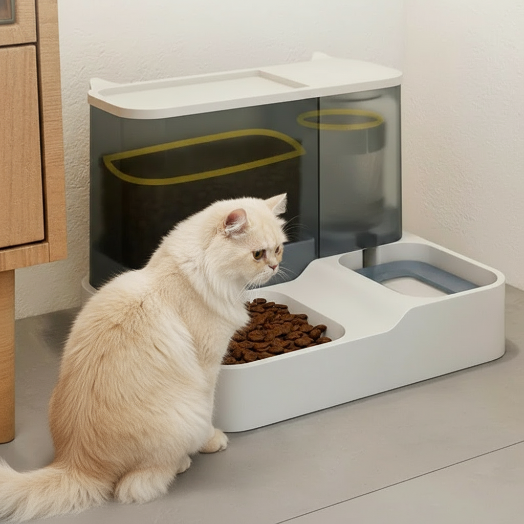 Automatic Cat Feeder and Water Dispenser