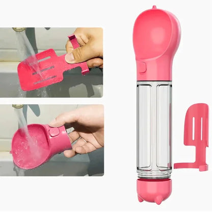 3 in 1 Portable Dog Water Bottle and Food Dispenser